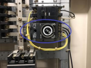 タイマースイッチ 電気工事 施工事例 配電盤.COM